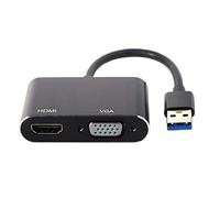 chenyang Câble adaptateur USB 3.0 vers HDMI et VGA HDTV carte graphique externe pour ordinateur portable Windows