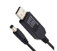 ChenYang Câble de Charge USB Boost 3.28FT, USB 2.0 DC 5V à DC 12V 5.5x2.1/2.5mm Câble d'alimentation Boost pour routeur/Modem Optique