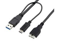 Chenyang Câble de données USB 3.0 et USB C vers Micro USB 3.0 pour disque dur 60 cm