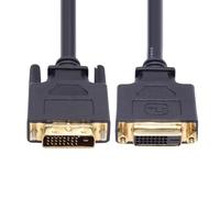 chenyang Câble d'extension DVI 24+1 DVI-D Dual Link Digital Video Ultra HD 2560 x 1600p pour moniteur carte graphique 50 cm