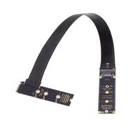 chenyang Câble d'extension PCIE 3.0/4.0 M.2 NVME/NGFF SSD coudé à 90° - 30 cm - Pour SSD 2230/2242/2260/2280 M.2 NGFF NVME SSD