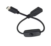 chenyang Câble d'extension USB C mâle vers femelle avec bouton marche/arrêt DC 5 V pour clavier d'ordinateur portable Raspberry Pi 4B