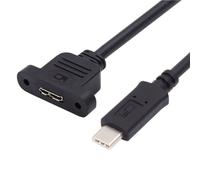 chenyang Câble d'extension USB C vers USB 3.0 Micro-B femelle à vis type C mâle
