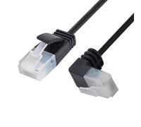 chenyang Câble Ethernet Cat6, coudé à 90 degrés vers le haut, câble d'extension réseau RJ45 UTP, câble de raccordement Cat6a, câble LAN pour ordinateur portable, routeur, TV BOX 1,0 m