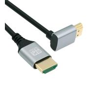 Chenyang Câble HDMI 2.1 HDMI Type A Mâle vers Mâle 8K 4K HDTV Câble d'extension coudé vers le haut à 90 degrés 0,5M