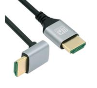 Chenyang Câble HDMI 2.1 Type A mâle vers mâle 8K 4K HDTV Câble d'extension coudé vers le bas à 90 degrés 1,0M
