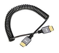 chenyang Câble HDMI à ressort enroulé HDMI 2.0 Type A mâle à mâle 4K 60hz Câble d'extension
