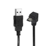 chenyang Câble mini USB USB 2.0 vers Mini USB-B 5 broches, câble d'extension de données coudé à 90 degrés 0.5M