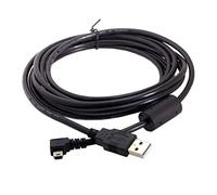 chenyang Câble mini USB USB 2.0 vers Mini USB-B 5 broches, câble d'extension de données coudé à gauche à 90 degrés 3.0m