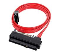 CY SFF-8482 Câble SAS 29 broches vers 7 broches SATA avec port d'alimentation SATA 15 broches