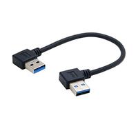 chenyang Câble USB 3.0 USB 3.0 coudé à 90 degrés pour disque dur et ordinateur portable 0,2 m