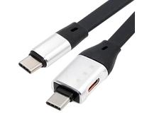 chenyang Câble USB C 1 en 2 OTG prend en charge le transfert de données 10 Gbit/s PD65W Charge rapide Compatible avec iPhone 15/16 pour casque numérique/décodeur de carte son/disque dur