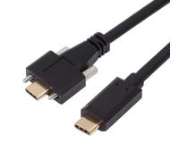 chenyang Câble USB C vers C, connecteur USB C vers mâle, charge rapide, câble d'extension de transfert de données avec double vis