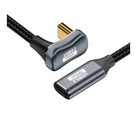chenyang Câble USB C vers C USB 3.2 Type C 10Gbps 100W Câble de données d'extension en U angulaire de mâle à femelle 0,5M