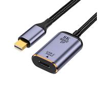 chenyang Câble USB C vers Mini Displayport, entrée USB de type C femelle vers mini Displayport 1.4 mâle, câble HDTV 8K @ 60 Hz 4K @ 120 Hz pour tablette, téléphone, ordinateur portable