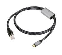 chenyang Câble USB vers Ethernet USB C vers RJ45 1000 Mbit/s Gigabit LAN Câble réseau en nylon tressé 1,2 m avec chipset AX88179