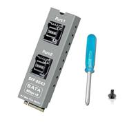 chenyang Carte d'extension PCIe 3.0 M.2 M-Key vers double Mini-SAS HD SFF-8643 - Extension vers 8 SATA 3.0 6 Gbps HDD/SSD pour NAS et serveur - Mise à niveau de mémoire (câble de données non inclus)
