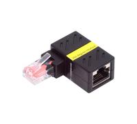 chenyang CAT6 RJ45 Connecteur Rotatif Coudé à 90 Degrés Extension Ethernet Adaptateur d'extension de Câble Réseau LAN Rotation à 360 Degrés