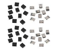 chenyang Cheyang 50PCS Micro USB Type B à 5 pens Port Port Connecteur Type de soudure Pièces de réparation