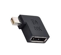 Chenyang Connecteur Mini DisplayPort vers DisplayPort 1.4 - 8K 60 Hz, 4K 144Hz, Adaptateur Coudé à 90 Degrés