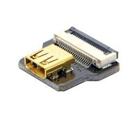 ChenYang Connecteur plat FPC 20 broches micro HDMI femelle pour câble plat, Raspberry Pi, GoPro, mini écran, drone, caméra, stabilisateur