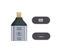 ChenYang Convertisseur USB C vers Mini Displayport (le terminal mini DisplayPort doit être connecté au moniteur, pas à l'hôte. Vous devez utiliser le câble USB C vers C de 10 Gbps