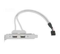 chenyang CY Câble 9 broches du panneau arrière femelle USB 2.0 vers la carte mère avec support PCI 30 cm