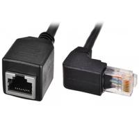 CY Câble d'extension de réseau Ethernet LAN coudé à 90 degrés 8P8C FTP STP UTP Cat 5e mâle vers femelle 50 cm