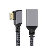 chenyang CY, Câble d'extension Mini HDMI vers HDMI Mini HDMI 1.4 mâle vers HDMI femelle 4K à angle droit de 90 degrés