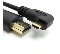 Chenyang CY Câble micro HDMI vers HDMI mâle coudé 90d 150 cm pour Xoom Tablet