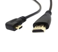 Chenyang CY - Câble micro HDMI vers HDMI mâle coudé à gauche - 1,5 m - Xoom