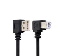 CY Câble USB 2.0 A mâle vers B mâle pour imprimante Scanner coudé à 90 degrés 100 cm