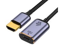 chenyang CY Câble USB C vers HDMI, entrée USB type C femelle vers HDMI mâle Sortie HDTV 8K @ 60 Hz 4K @ 120 Hz pour tablette, téléphone, ordinateur portable