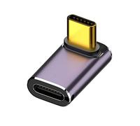 chenyang CY Connecteur USB C, USB 4 de type C mâle vers femelle 240 W Puissance 40 Gbit/s Adaptateur vidéo 8K Coudé vers le haut pour téléphone NS ordinateur portable