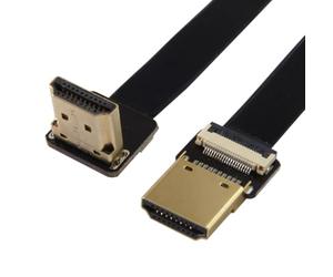 Chenyang CY CYFPV FPV HDMI Male to Up Angled 90D HDMI Male HDTV FPC Flat Cable for FPV HDTV Multicopter Aerial Photography (0.2M)