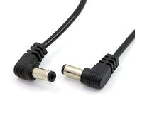 chenyang CY DC Power 5,5 x 2,1 mm/2,5 mm mâle vers 5,5 2,1/2,5 mm mâle câble de prise coudé à 90 degrés 24 AWG 60 cm