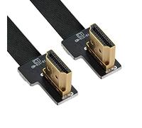 chenyang CY HDMI Type A vers HDMI Type A Câble Adaptateur CYFPV Double HDMI Type A Mâle vers Mâle HDTV FPC Câble plat pour FPV HDTV Multicopter Photographie aérienne 90 degrés à angle droit