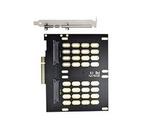 ChenYang CY PCIE Express 3.0 Gen3 X8 X16 Carte Raid vers Dual 2X U.2 SFF-8639 SSD VROC Raid0 Hyper Adapter