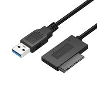chenyang CY USB-Adapterkabel USB 3.0 zu Micro SATA 7 + 9 16 Pin 1,8 "90 Grad abgewinkelter Festplattentreiber SSD-Adapterkabel 10 cm