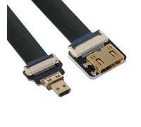 Chenyang CYFPV Câble Micro HDMI vers Mini HDMI CYFPV Mini HDMI Femelle vers Micro HDMI Extension Mâle Câble Plat FPC 1080P pour FPV HDTV Multicopter Photographie Aérienne