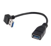 Chenyang down 90 ° angle USB 3.0 A rallonge mâle vers femelle 30 cm Blanc