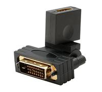 chenyang DVI vers HDMI DVI mâle vers HDMI femelle adaptateur pivotant à 360 degrés avec support à vis