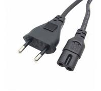 Chenyang Europe Alimentation secteur UE Câble 2 broches 2 prises Cordon IEC320 C7 pour ordinateur portable