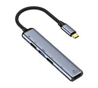 chenyang Hub USB C, 6 en 1 USB C vers HDMI 4K @ 60 Hz/2 USB 2.0/USB 3.1/USB 2.0 Type C/USB C PD 100 W Adaptateur multi-ports de charge