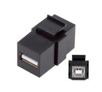 chenyang Keystone Adaptateur femelle USB 2.0 type A femelle vers type B femelle Keystone Module femelle Adaptateur coupleur pour plaques murales Panneau de prise