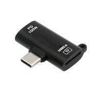 ChenYang Lecteur de cartes Micro SD USB C 2 en 1 Adaptateur USB C vers Micro SD avec port de charge rapide PD100W pour cartes TF Micro SDHC et SDXC