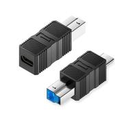chenyang Lot de 2 adaptateurs USB C mâle/femelle vers USB 3.0 type B mâle pour imprimante, disque dur, scanner