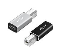chenyang Lot de 2 adaptateurs USB C vers connecteur d'imprimante USB C femelle vers MIDI USB 2.0 type B mâle pour lectronique, instruments de musique, clavier Midi, téléphone, tablette