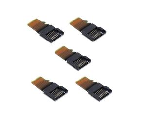 chenyang Lot de 5 adaptateurs de carte mémoire Micro SD TF, adaptateur de conversion de lecteur de carte Micro SD TF, convertisseur mâle vers femelle pour GPS de voiture, téléphone
