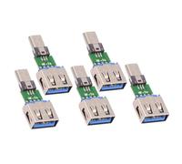 chenyang Lot de 5 adaptateurs Micro USB OTG Micro USB mâle vers USB 2.0 femelle Mini taille